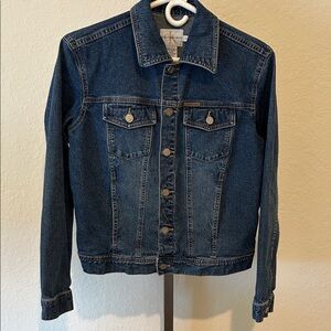 Calvin Klein Dark Blue Denim Trucker Jacket - Women's